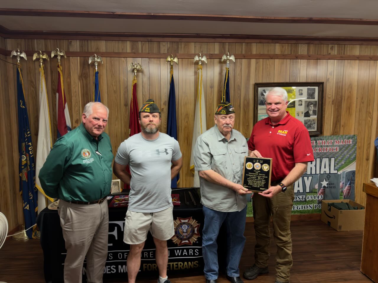 Photo for VFW Post 5443 Recognizes Senator Jason Bean and Representative David Dolan